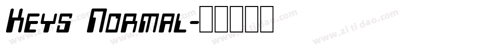 Keys Normal字体转换